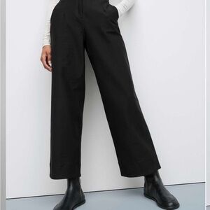 Black Wide-Leg Women's Pants